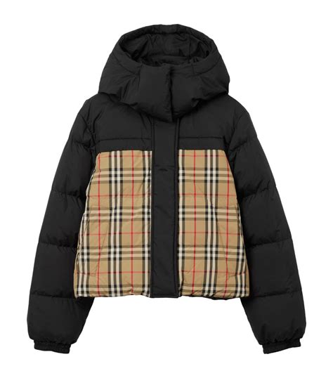 burberry puffer jacket black|burberry reversible puffer jacket.